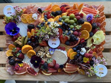 Fruit and cheese board from Lady & Larder