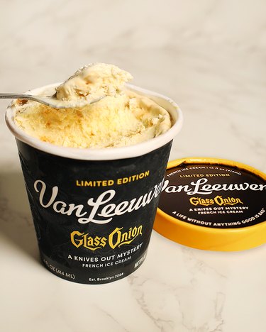A pint with a spoon of Van Leeuwen's new Glass Onion ice cream