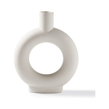 INGLENIX Grey White Ceramic Vase