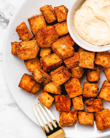 Jessica in the Kitchens' Crispy Air Fryer Tofu