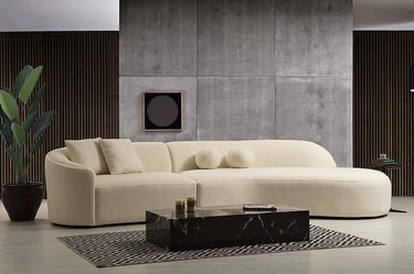 rounded boucle sectional