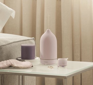 lavender diffuser on nightstand
