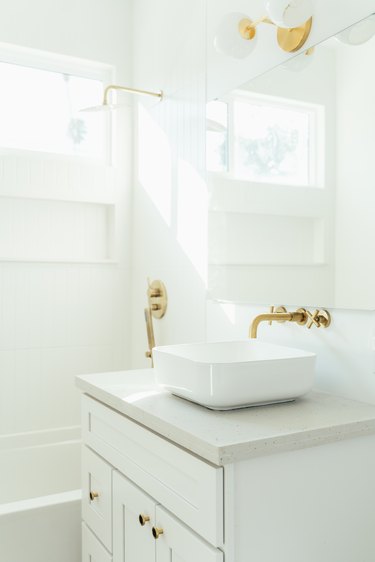 small bathroom vanity ideas with all white bathroom