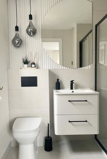 small bathroom vanity ideas with black and white bathroom