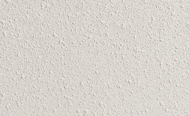A close-up view of an orange peel ceiling finish