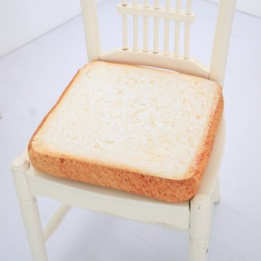 Plushiezplus Bread Chair Pillow