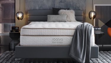 mattress in glam bedroom