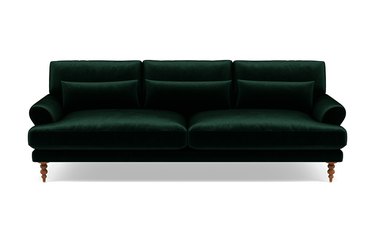 deep green sofa