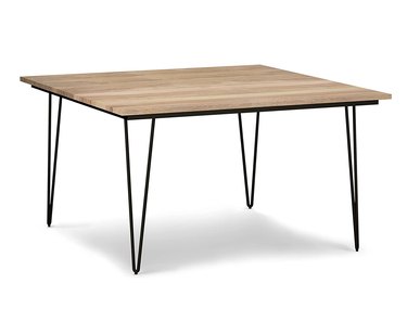 hairpin-leg wood table