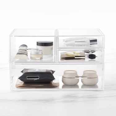 The Container Store Luxe Skin Care Organizer And Storage Set