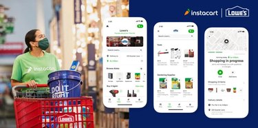 Instacart and Lowe's partnership graphic