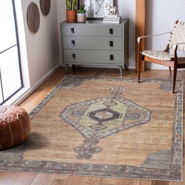 washable patterned rug