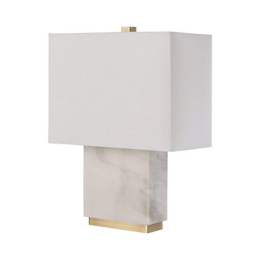 Rivet Midcentury Modern Rectangle Living Room Table Lamp