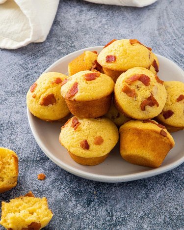 Mini bacon corn muffins