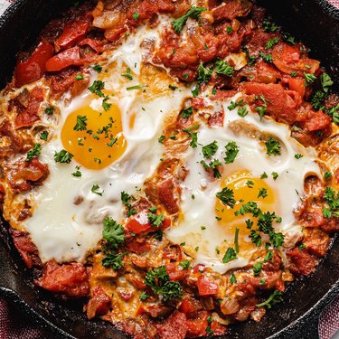 Low Carb Africa's Shakshuka for One (North African Poached Eggs)