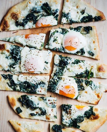 Brooklyn Supper's Egg and Greens Pizza