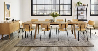 Article Madera Oak Extendable Dining Table