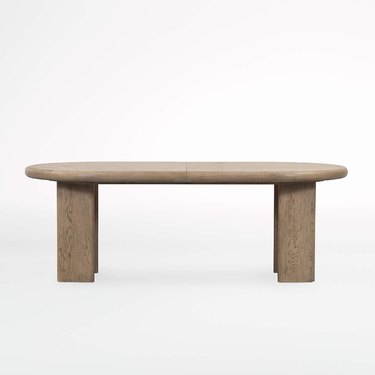 Crate and Barrel Carrington Wood Oval Expandable Dining Table