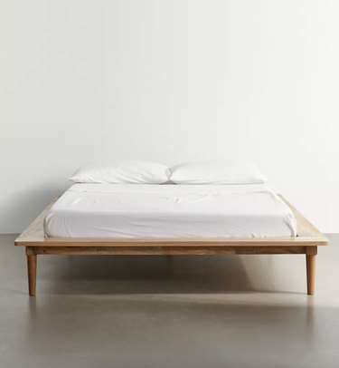 Amelia Platform Bed against a white wall
