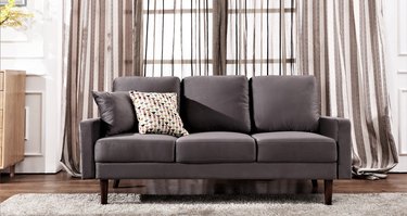 Ebern Designs Lueck Velvet Charles Of London Sofa
