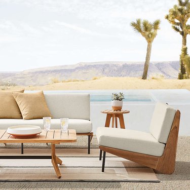 patio in front of desert setting