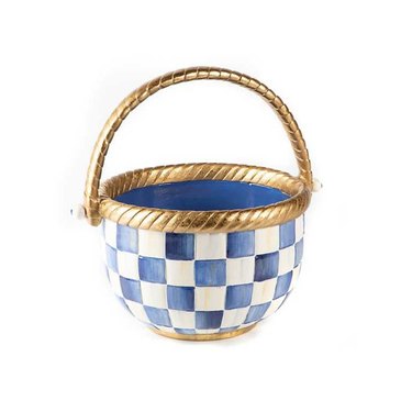MacKenzie-Childs Royal Check Basket