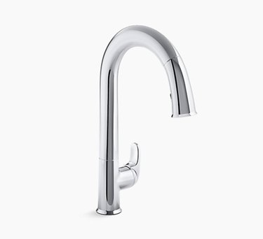 voice and motion activated kitchen faucet