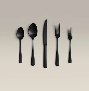 black cutlery