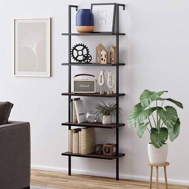 Nathan James Theo 5-Shelf Wood Modern Bookcase