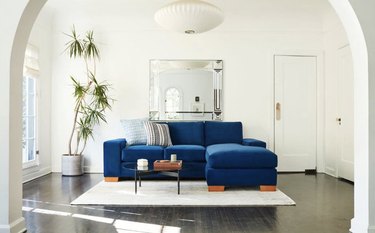 blue sectional