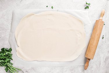 Roll pie crust dough