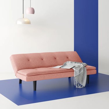 wayfair pink upholstered sleeper sofa