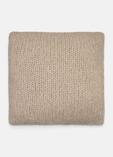 vince hand knit pillow