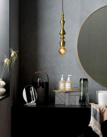 brilliant bathroom light fixture ideas CB2 candlestick pendant lights
