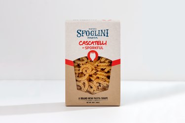 new cascatelli pasta shape in box