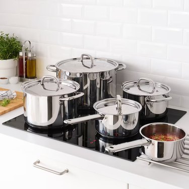 A 9-piece cookware set from IKEA