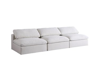linen modular sofa without arms