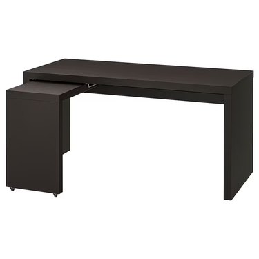 Desk with pull-out panel from IKEA