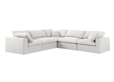 large white sectional