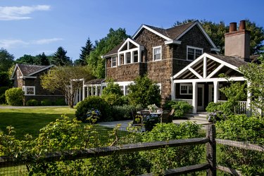 Brown house with brown roof