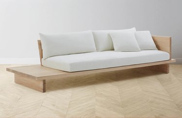 muir wooden sofa