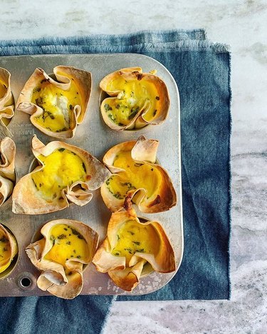 Cooking With Books Crispy Wonton Egg Cups