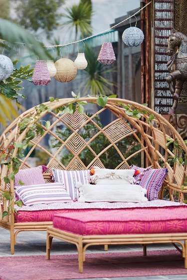 Anthropologie Peacock Cabana Daybed