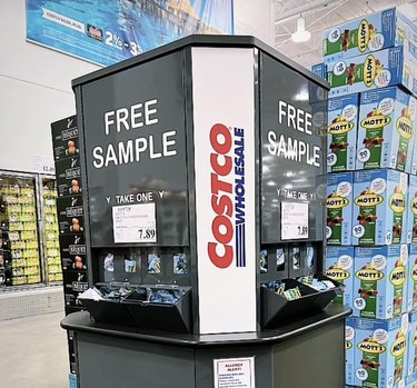 New sample kiosk at Costco