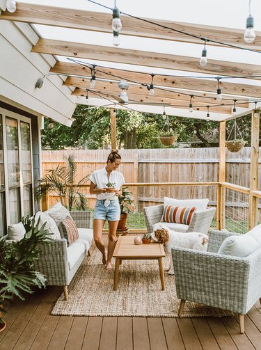 Slanted Polygal Patio Cover