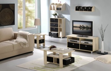 Furinno Coffee Table with Storage Bins