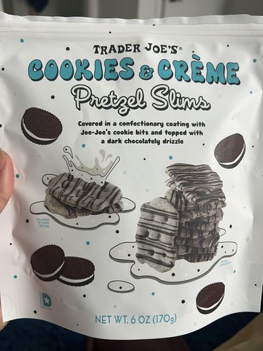 Trader Joe's cookies and creme pretzel slims