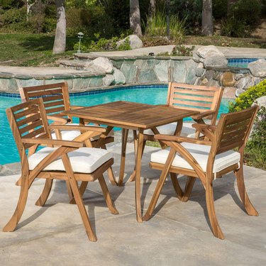 Christopher Knight Home Hermosa Acacia Wood Dining Set