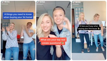 realtors Kaitlyn Schmiel and Holly Gillund on tiktok