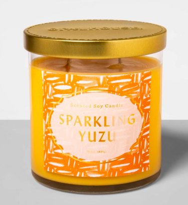 Opalhouse Lidded Glass Jar Candle Sparkling Yuzu, $8.50